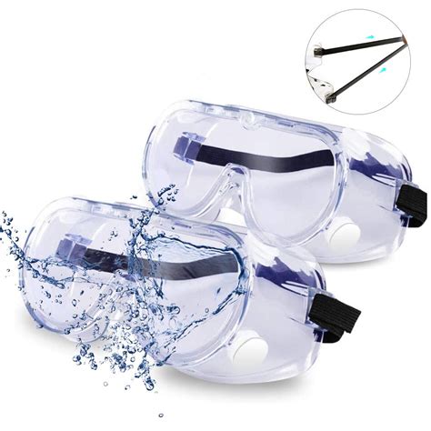 us safety goggles over glasses lab work eye protective eyewear clear lens 1 pair safety glasses