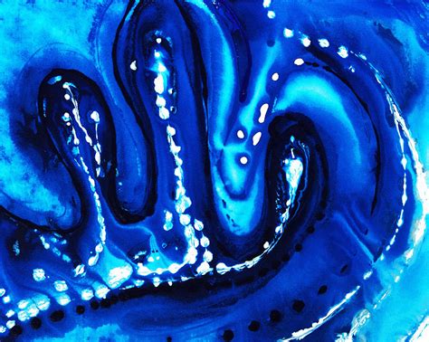 Blue Abstract Art Big Blue By Sharon Cummings Painting By Sharon