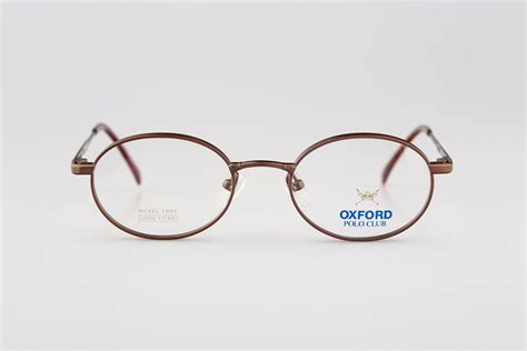 oxford polo club 0159 3 titanium vintage 90s bronze small etsy vintage eyeglasses frames