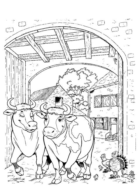 Pin on colorier la ferme