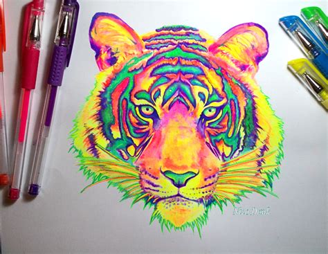 Neon Tiger By Nicodauk On Deviantart