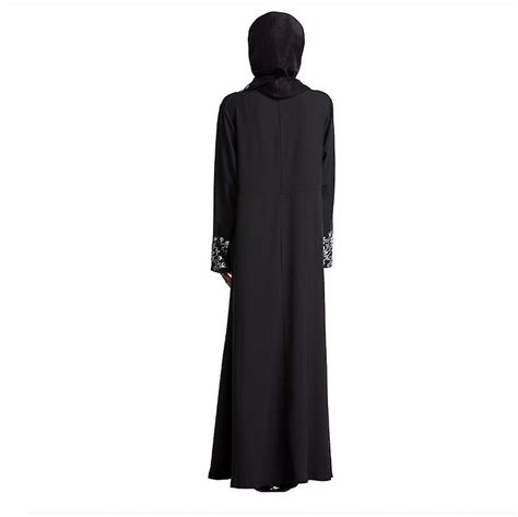 moroccan womens long abaya moslem dress islamic fashion jilbabs lace indonesia modest clothes