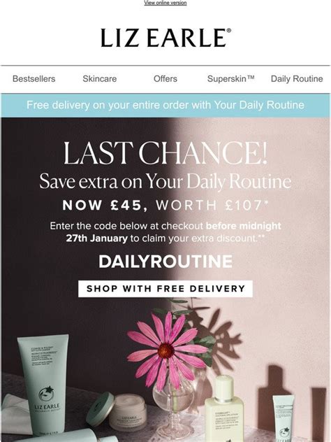 Liz Earle An Exclusive Discount On Your Daily Routine Milled