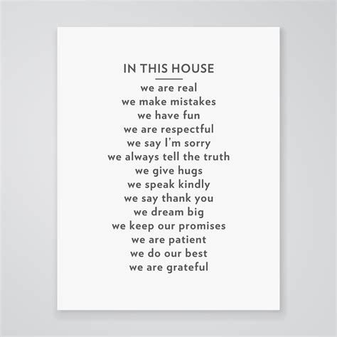 In This House Art Print