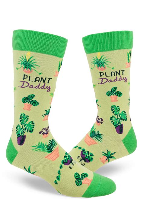 Plant Daddy Mens Socks Green Modsocks Novelty Socks