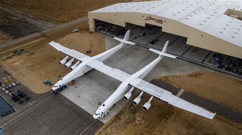 Stratolaunchs Monster Airplane Emerges From Hangar For The First Time