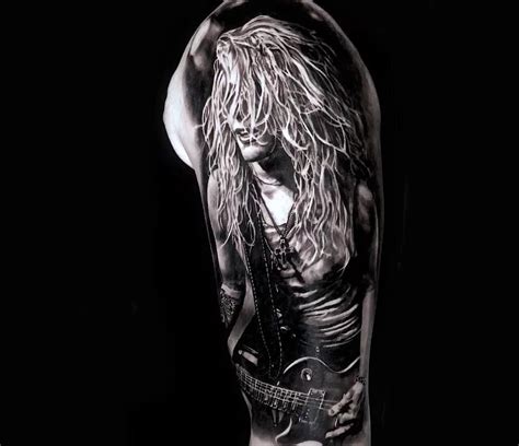 Glam Rock Tattoo By Michael Taguet Photo 23830