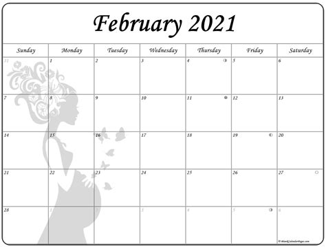 First day of black history month printable 2021 calendar by month. February 2021 Pregnancy Calendar | Fertility Calendar