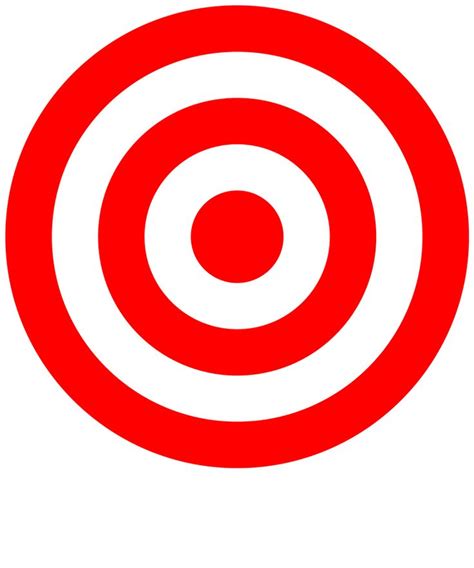 Bullseye Target Art Print Red And White Shooting Rings