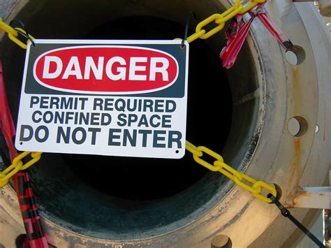 Confined Space Entry Danger Sign 1 Cgrs