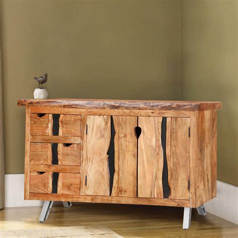 Enjoy free shipping on most stuff, even big stuff. Saturn Acacia Wood Live Edge 3 Drawer Large Sideboard Cabinet