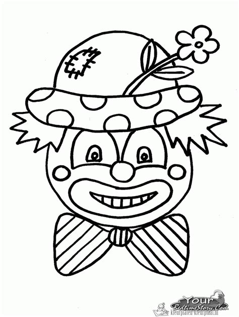 Kleurplaten clown kleurplatenkleurplaat.nl