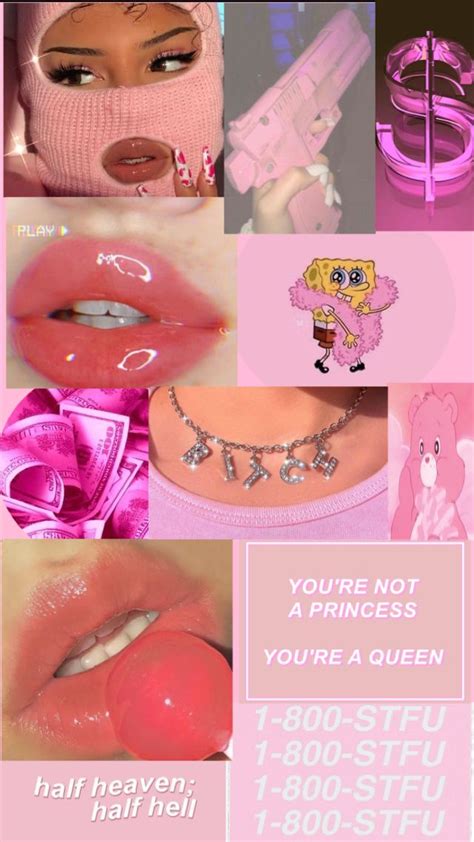63 photos · curated by deckonti. aesthetic baby pink "baddie" wallpaper | Bad girl ...