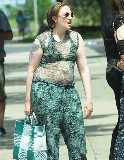 lena dunham strips topless in instagram selfie to show off necklace daily star