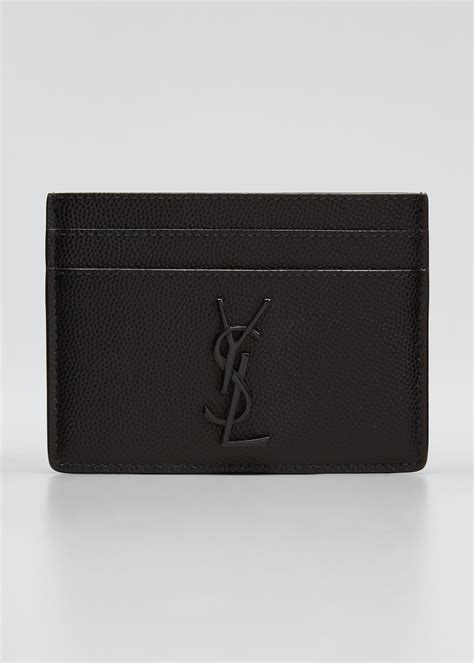 Shop online the latest ss21 collection of saint laurent for men on ssense and find the perfect card holders for you among a great selection. Saint Laurent Men's Tonal YSL Logo Leather Card Holder - Bergdorf Goodman