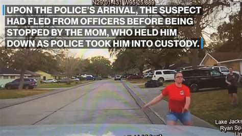 Dont Mess With Mom Police Dashcam Footage Captures Texas Mother Tackling A Man Suspected Of