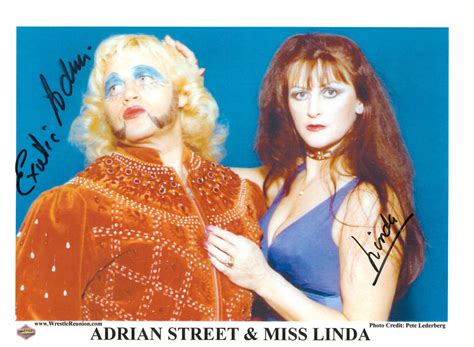 Adrian Street And Miss Linda Signed 8x10 Photo Signed By Superstars