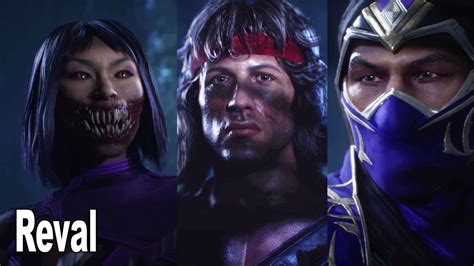 Mortal Kombat 11 Rambo Mileena Rain Reveal Trailer Kombat Pack 2