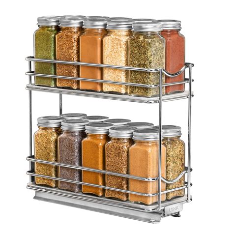 You can add this type of organizer to your kitchen cabinets any time you want. Lynk Professional Roll Out Under Sink Cabinet Organizer ...