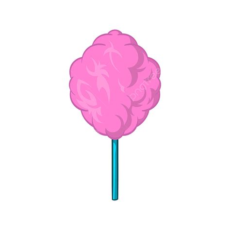 Candy Floss Clipart Png Images Pink Candy Floss Icon Cartoon Style