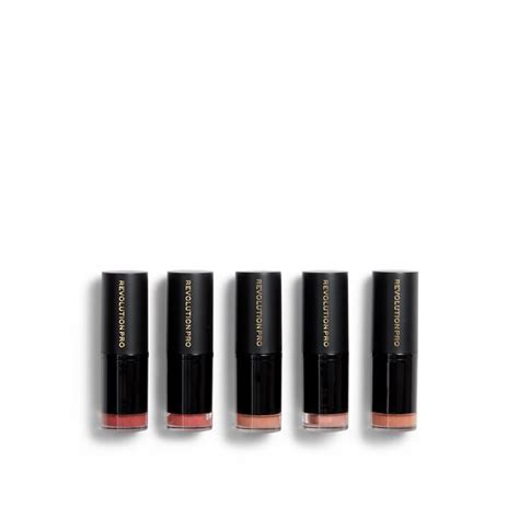 Revolution Pro Lipstick Collection Blushed Nudes Revolution Beauty