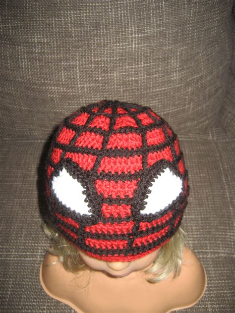 Spiderman Hat Beanie Crochet Wool Hat Etsy