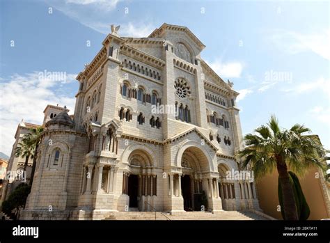 Cathedral Of Our Lady Immaculate Or Monaco Cathedral Stock Photo Alamy
