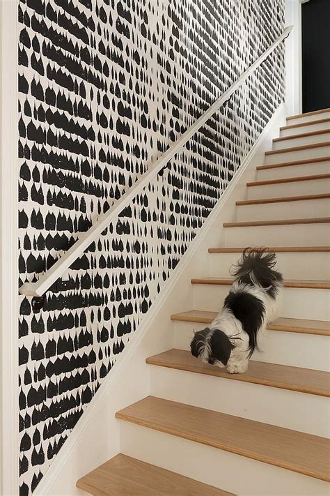 16 Fabulous Ideas That Bring Wallpaper To The Stairway Wallpaper