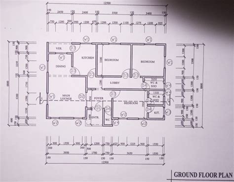 Simple 3 Bedroom Flat Plan Drawing In Nigeria House Plans Nigeria