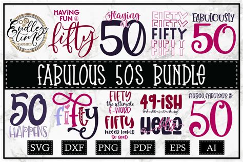 49 50th Birthday SVG For Cricut For Craft For DIY Ideas