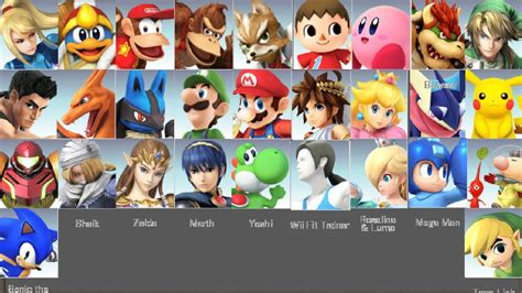 Ssb4 Characters So Far As Of 41014 Youtube