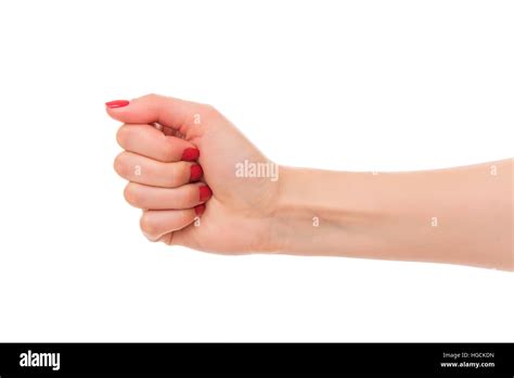 Beautiful Female Hand Clenched Fist Stock Photo Alamy