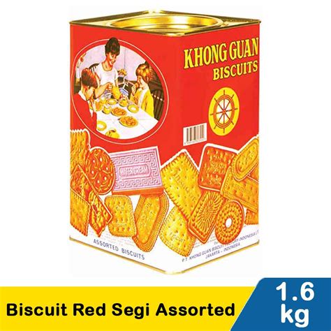 Khong Guan Biscuit Red Segi Assorted 1600g Klik Indomaret