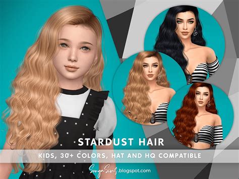 Sims 4 Stardust Hair For Kids The Sims Book