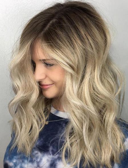 Choose a slide parting with a long fringe to add another dimension to #50: Medium Length Hairstyles Ideas for Women 2018 Summer ...