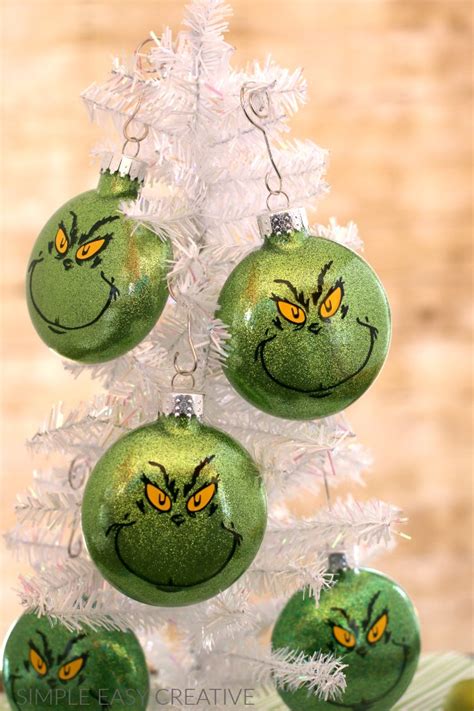 Paper toy grinch for happy new year merry christmas party. Grinch Ornaments - Hoosier Homemade