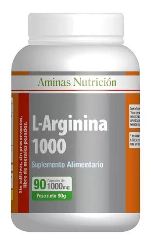 L Arginina Arginine Mg Cap Oxido Nitrico Envio Gratis Cuotas