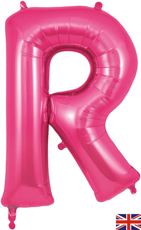 34 Letter R Pink Oaktree Brand Foil Balloon Bargain Balloons Mylar