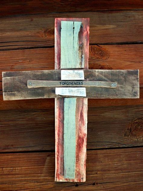 Rustic Handcrafted Wooden Forgiveness Cross Made By Agentrepurpose 29