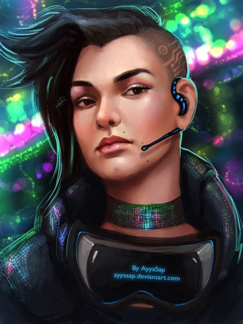 Cyberpunk Girl By Ayyasap On Deviantart Cyberpunk Female Cyberpunk