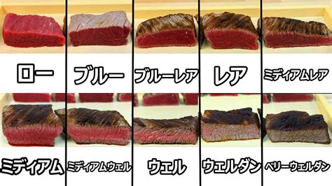 ステーキの焼き加減9種 いろんな焼き加減を紹介♪ Youtube