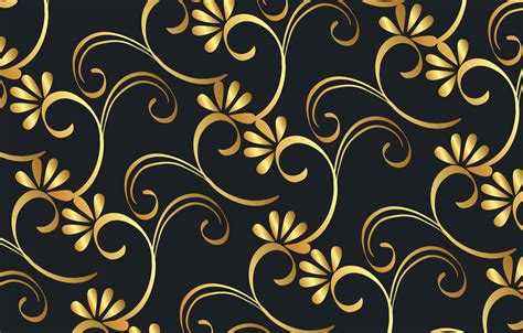 963 Gold Background With Flowers Images Myweb