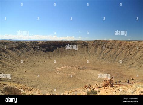 A Photograph Of The Meteor Crater Near Flagstaff In Arizona It Is