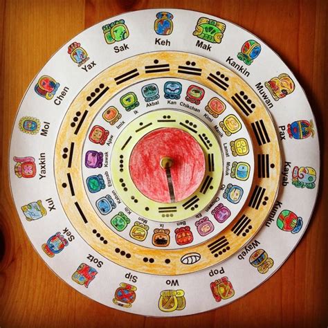 Make Your Own Maya Calendar Maya Calendar Mayan Calendar Mayan Art