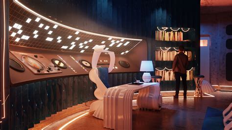 Futuristic Interior Design Sci Fi Finished Projects Blender Artists