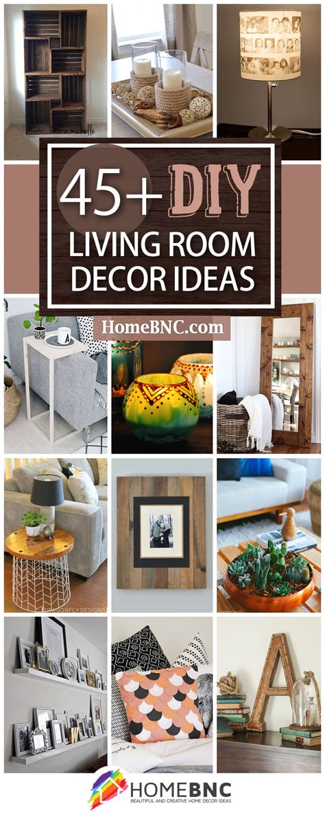 Cheap decor, creative ideas for home, diy ideas, budget. 45+ Best DIY Living Room Decorating Ideas and Designs for 2020