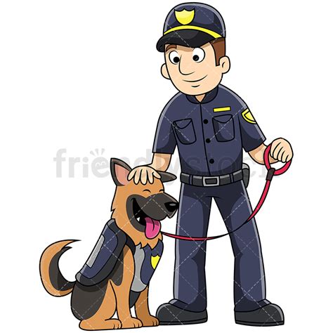 Photocartoon.net is a free online service that allows you to convert your photos into cartoons, paintings, drawings, caricatures and apply many other beautiful effects. K9 Male Police Officer Petting Dog Vector Cartoon Clipart ...