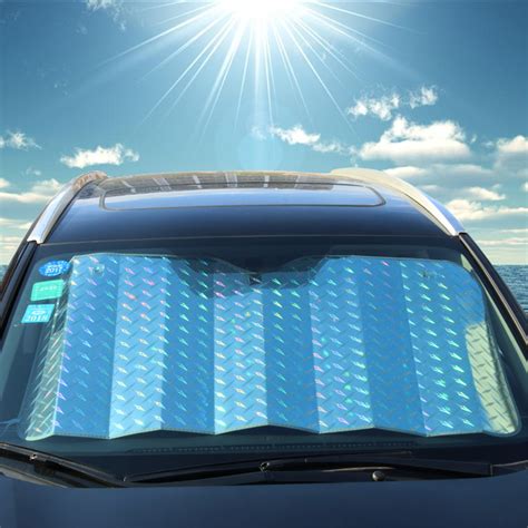 universal car front windscreen sunshade sun visor foldable uv shield c electronic pro