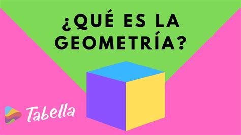 ¿qué Es La Geometría Aprende Con Tabella Youtube