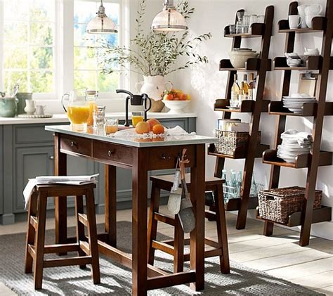 Stepping It Up In Style: 50 Ladder Shelves And Display Ideas Library ladders in the kitchen, and other bourgeois.